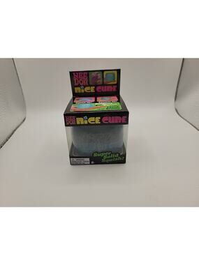NeeDoh Nice Cube Nee Doh Squishy Ice Cube New Blue Sealed Super Solid Squish